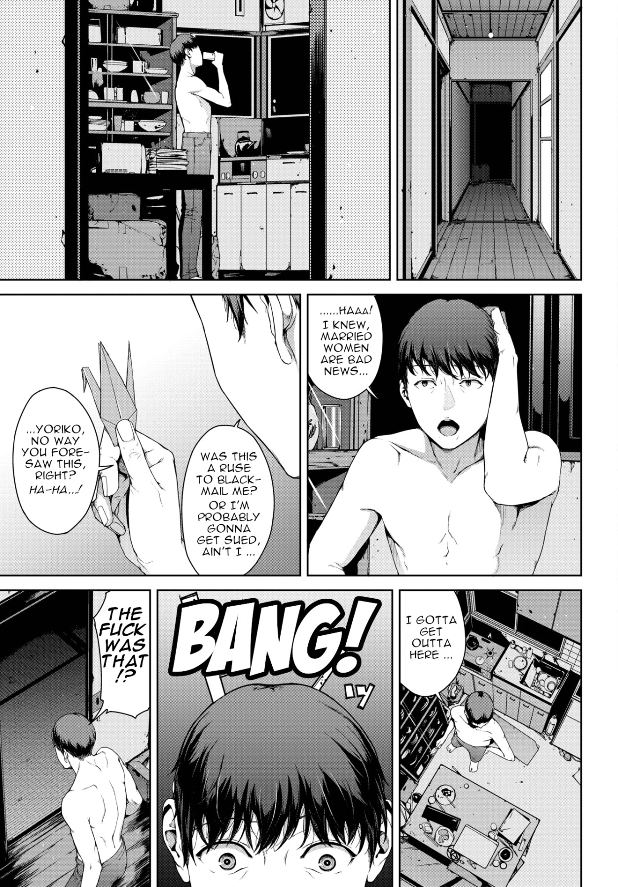 Hentai Manga Comic-Taking Shelter From The Rain-Read-19